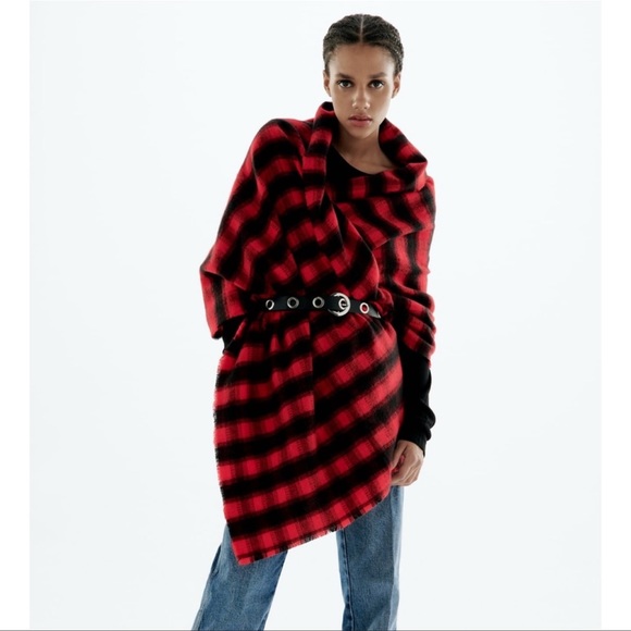 ZARA SOFT PLAID SCARF | NWT - Picture 2 of 5